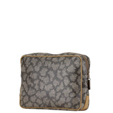 サンローラン ジラフ クラッチバッグ セカンドバッグ ベージュ ブラウン レザー レディース SAINT LAURENT 【中古】